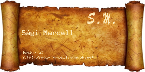 Sági Marcell névjegykártya